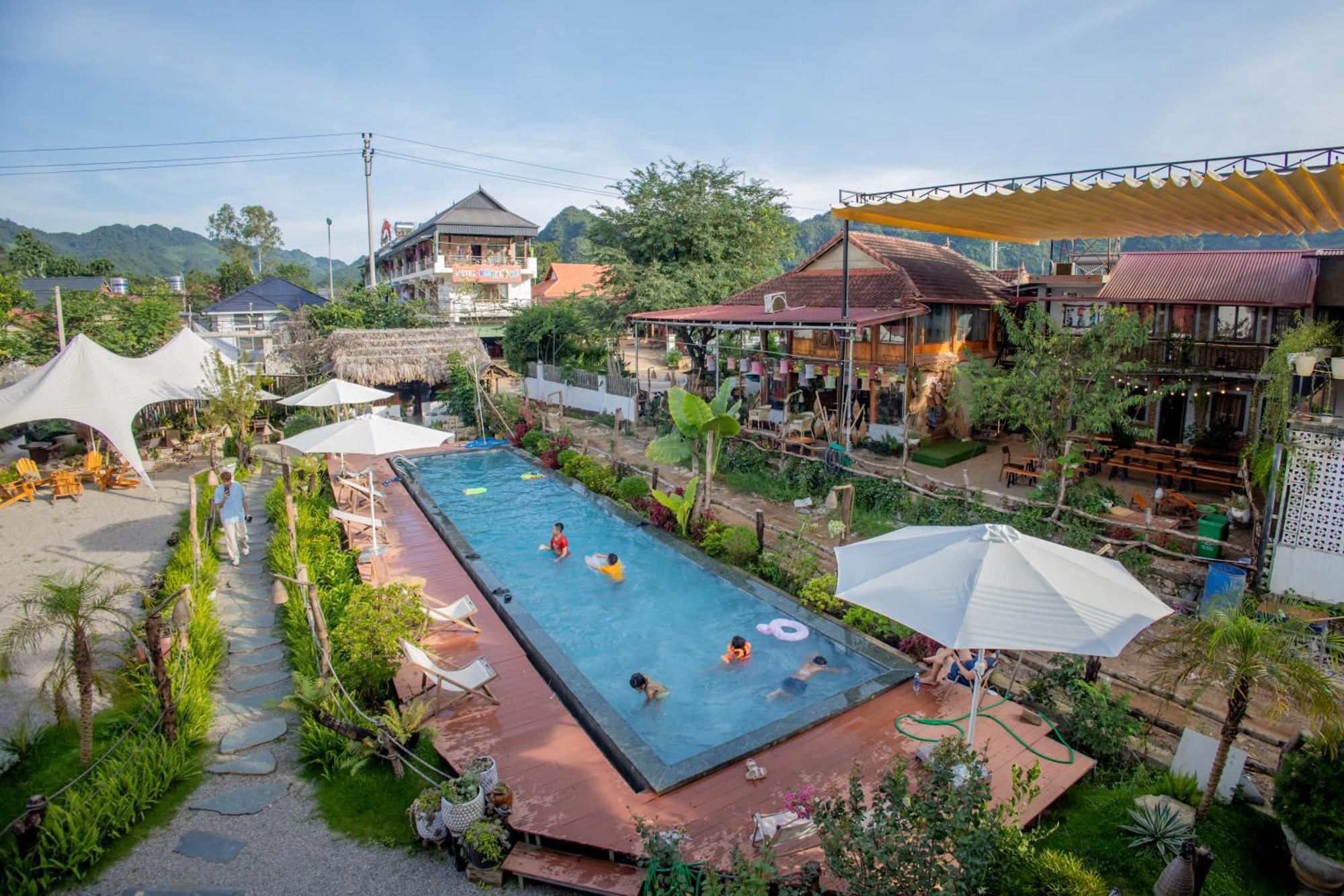 Noong Oi Homestay Moc Chau Esterno foto